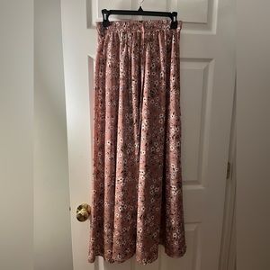 Rose/floral long skirt